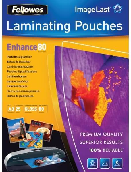 Actual product image Fellowes Enhance 80 (A3, 25 Piece, 80 µm)