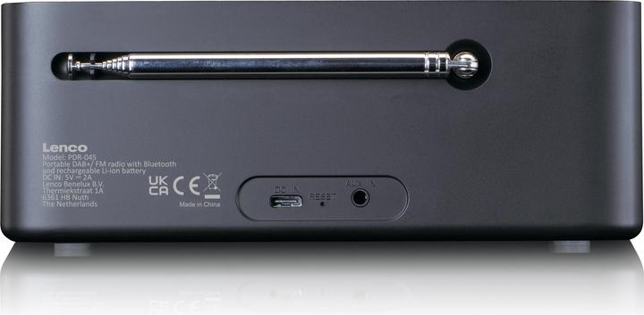 Image du produit Lenco PDR-045BK (DAB+ DAB, FM, Bluetooth)