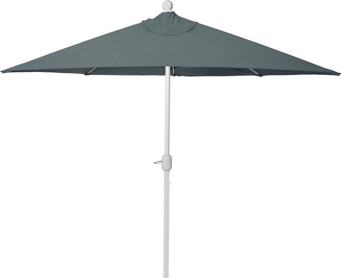 Produktbild Swisshandel24 Alu-Sonnenschirm halbrund, Halbschirm Balkonschirm, UV 50+ 270cm anthrazit ohne Ständer - 19663 (2.60 m)