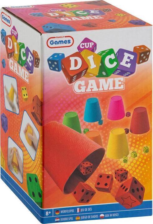 Produktbild Grafix Würfelspiel 6 Tassen und 30 Würfel