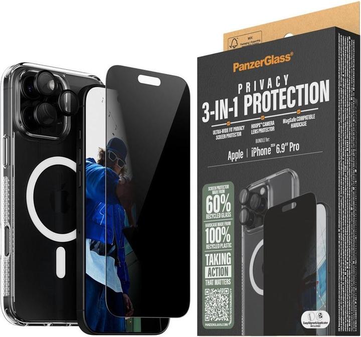 Productafbeelding PanzerGlass Privacy (1 Stuk, Apple iPhone 16 Pro Max)