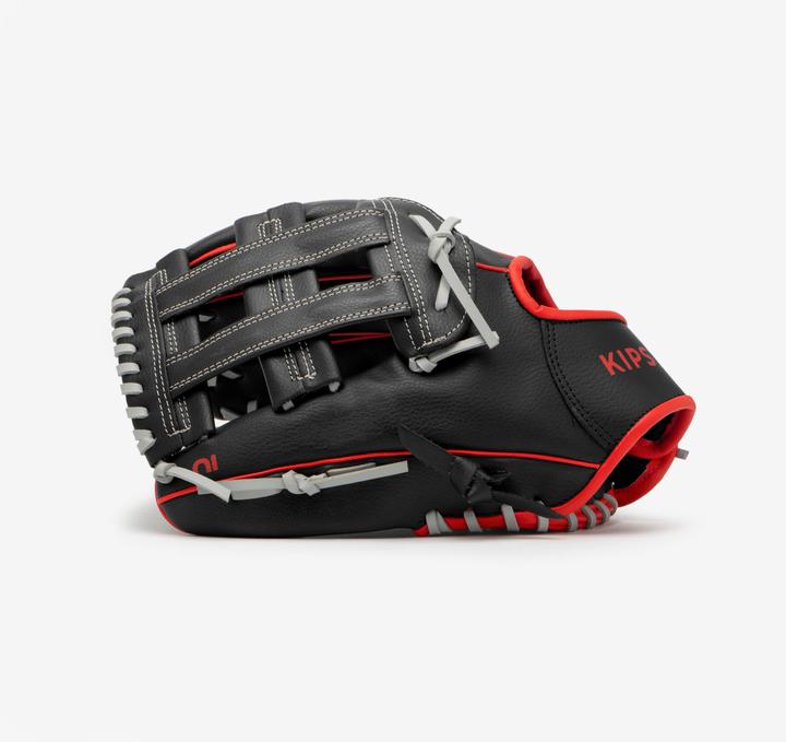 Actual product image Kipsta Ladies/men's baseball glove - BA100 LHT black/red (11.50")