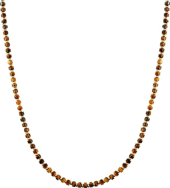 Yokoamii Damen Metall Naturstein gelbgold 50,0 cm Basiskette + 5,0 cm Verlängerung - 30198 (Metall-Legierung, 50 - 55 cm)