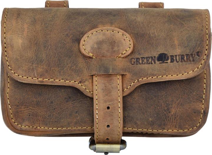 Image du produit Greenburry Sac banane militaire vintage en cuir 16 cm