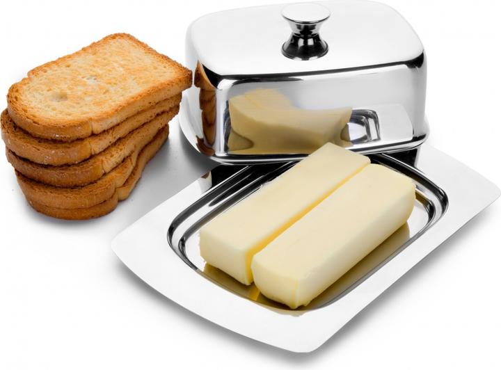 Actual product image Ibili Butter dish with lid Stainless steel 19 x 12 cm Practical for storing butter (20 l)