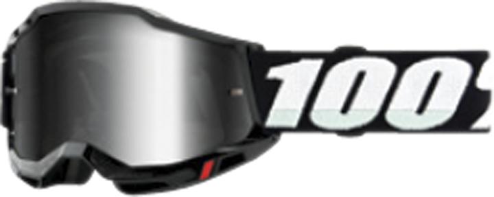 100% ACCURI 2 JUNIOR Goggle Black (Black, Mirror Silver)