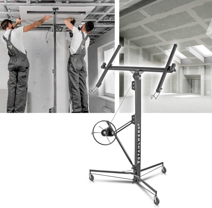 Produktbild Stahlwerk Plattenheber PH-465 ST 1,92-4,86 m, bis 68 kg belastbar (68 kg)