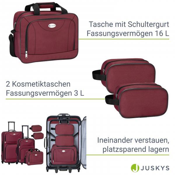 Image du produit Juskys Set de valises trolley Athen (60 l, M (50 - 90l), L (90 - 115l))