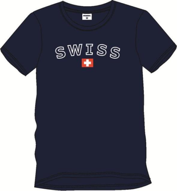 CreaDiva T-Shirt Swiss dunkelblau unisex L (L)