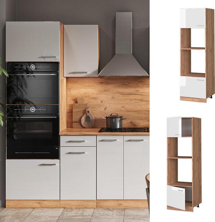 Produktbild Vicco Mikrowellenschrank R-Line (60 x 57.5 x 207 cm)