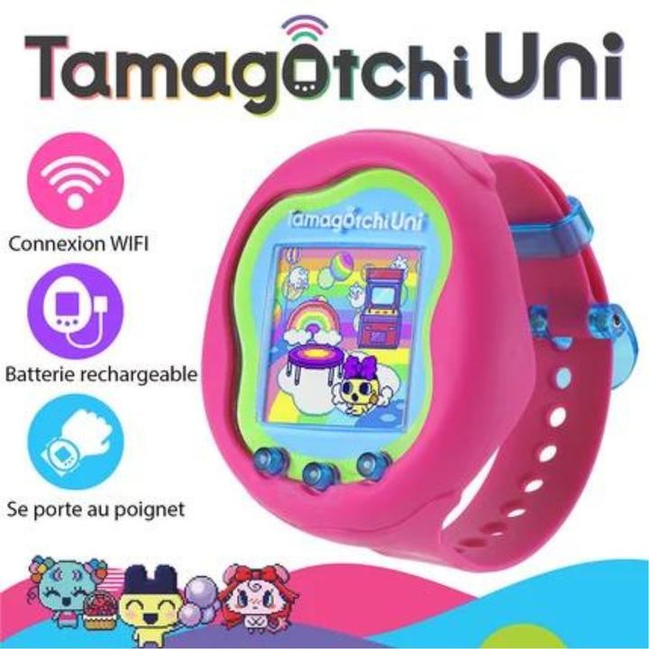 Immagine prodotto Bandai Tamagotchi Uni Rosa (Spagnolo, Tedesco, Multilingue, Italiano, Portoghese, Giapponese, Inglese, Francese)