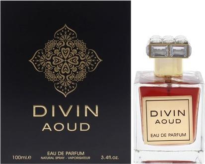Maison Alhambra Fragrance World Divin Aoud Unisex 3.4 Oz EDP Spray (Eau de Parfum, 100 ml)