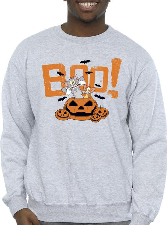 Actual product image Tom & Jerry Mens Halloween Boo! Sweatshirt (S)