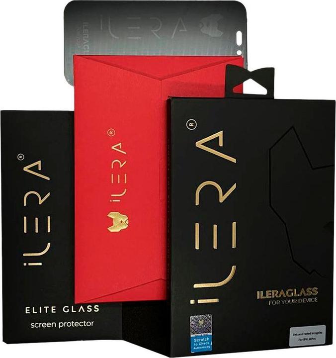 Produktbild Konjac Sponge Schutzglas iLera iLera DeLuxe Incognito für iPhone 16 Pro (1 Stück, Apple iPhone 16 Pro)