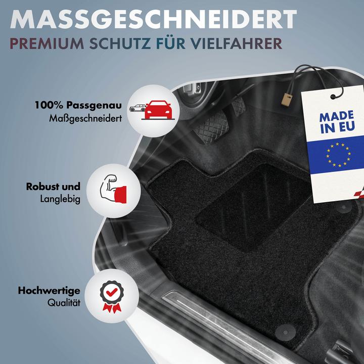 Produktbild Walser Fussmatten für Opel Meriva B BJ 05/2010 - heute (2 Vordermatten + 2 Rückmatten)
