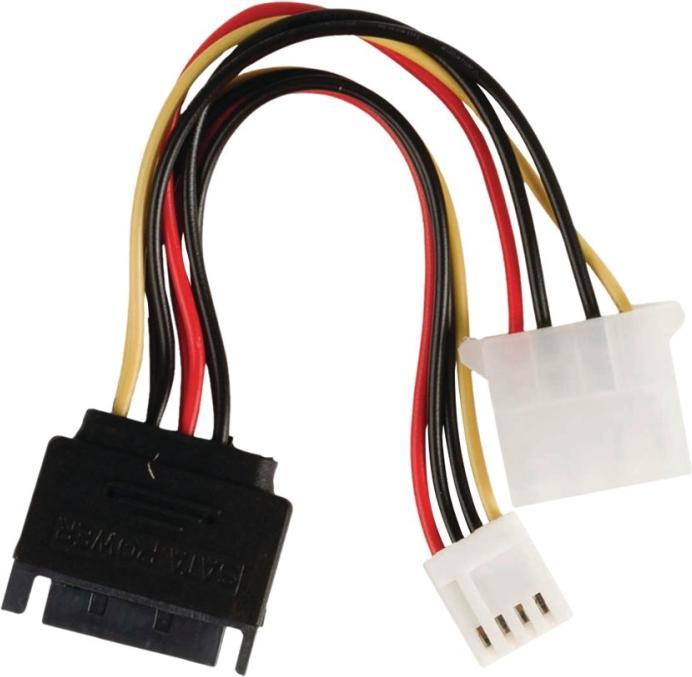 Produktbild Nedis Interne Stromkabel | SATA 15-Pin Stecker | FDD Buchse / Molex Buchse | Vergoldet | 0.20 m | ru