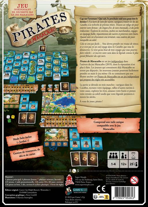 Actual product image Super Meeple Pirates of Maracaibo - Tuiles promo inclus (f) (French)
