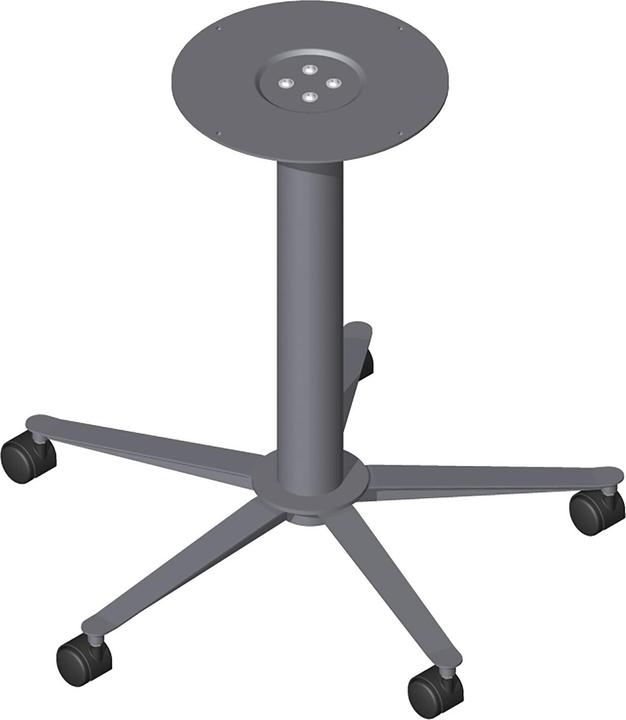 Produktbild Ziehl Säulentischgestell 5-Stern 695 mm schwarz