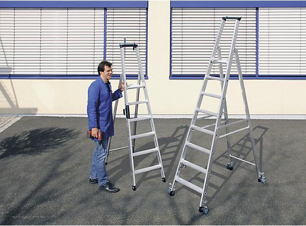 Productafbeelding Munk Trapladder met treden, eenzijdig (Trapladder, 30 cm)