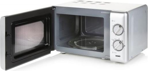 Actual product image Domo Microwave DO3020 20Liter silver with defrost function, 700Watt and timer (20 l)