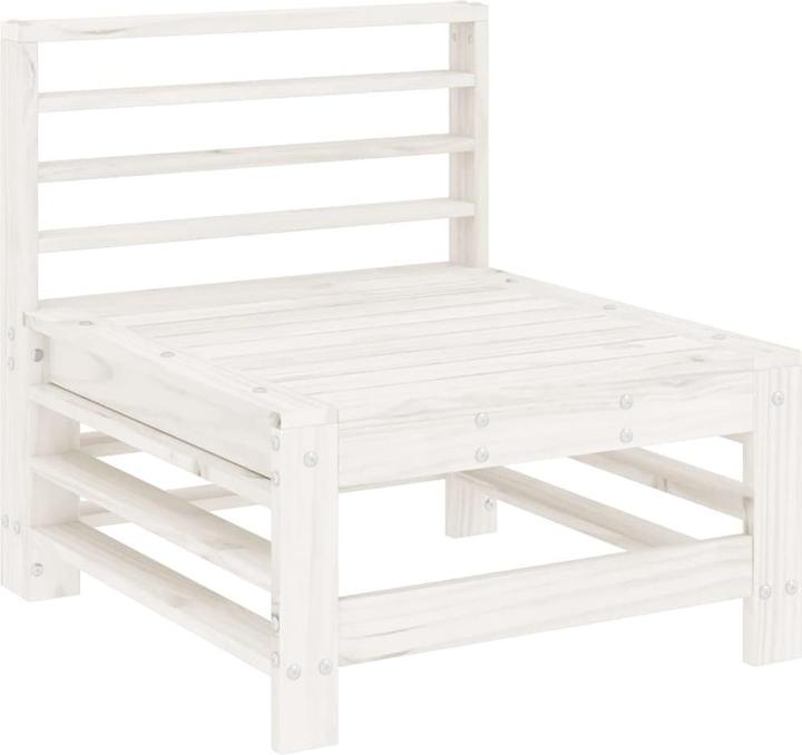 Produktbild VidaXL 5-tlg. Garten-Lounge-Set Weiss Massivholz Kiefer,Farbe
