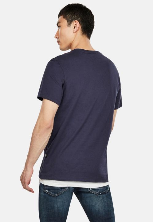 Produktbild G-Star Crew Neck Base T-Shirt Slim Fit Sartho Blue (XXL)