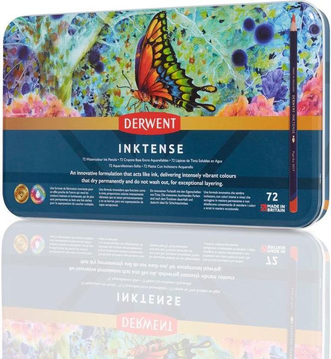 Actual product image Derwent Inktense permanent watercolour pencils (Multicoloured, 72 x)