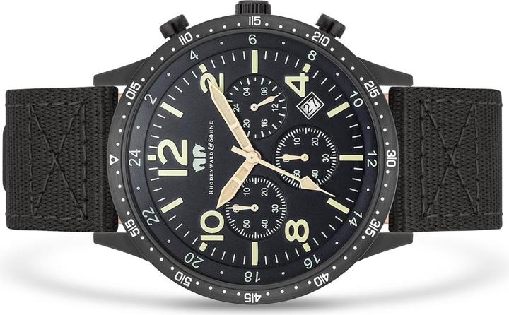Produktbild Herren Chronograph Flight Captain Nylon Grün - 34128 (Chronograph, 43.80 mm)
