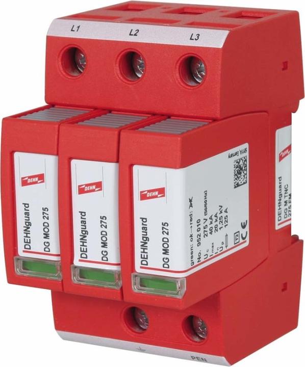 Produktbild Dehn Type 2 230/400V SPD 3 pole TNC/S+rem
