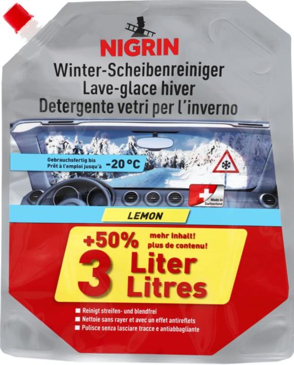Immagine prodotto Nigrin Pulitore invernale del parabrezza al limone (3000 ml)