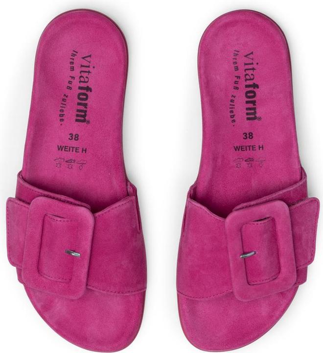 Actual product image Vitaform Pantoletten Damen Weite H Samtziegenleder (40)