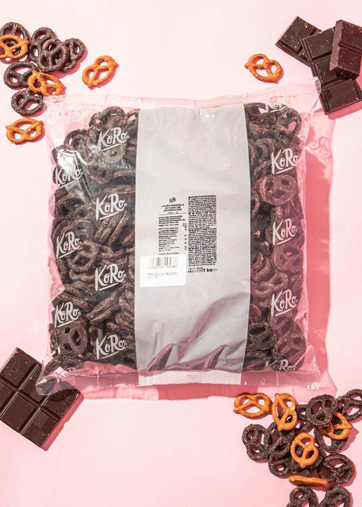 Actual product image KoRo Laugebrezeln in dunkler Schokolade (1000 g)