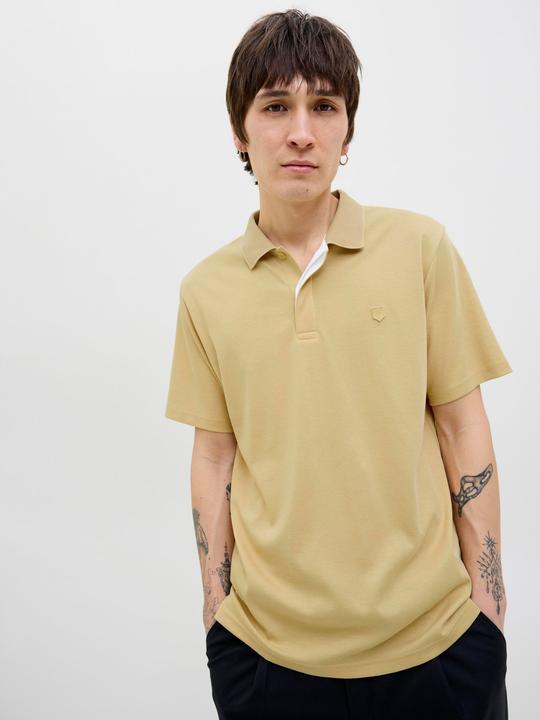Actual product image Jack & Jones Single-coloured shirt collar polo shirt Poloshirt (XL)