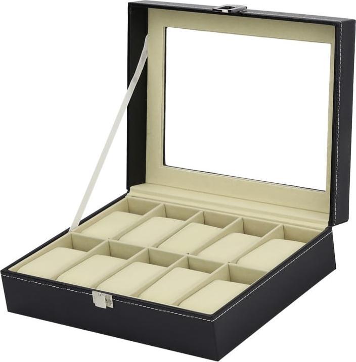 Actual product image Jamb Watch Box 10 Watches Beige