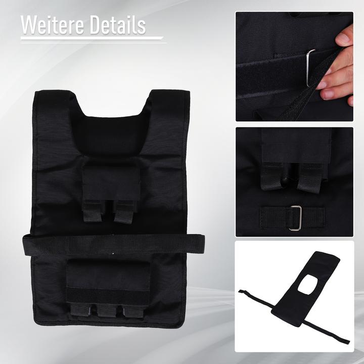 Immagine prodotto Homcom Gilet da allenamento con 20 pesi di ferro (1 x 20 kg)