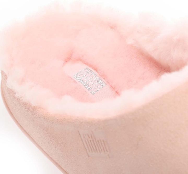 Actual product image Fitflop Womens/Ladies Chrissie Suede Shearling Slippers (37)