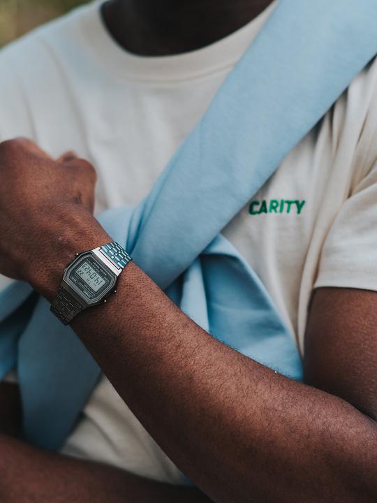 Actual product image Casio Retro Vintage - A158WETB-1AEF (Digital watch, 34 mm)