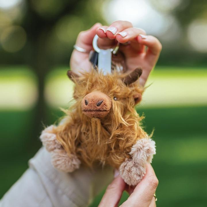 Immagine prodotto Wrendale Design Portachiavi 'Gordon' Mucca delle Highlands in peluche