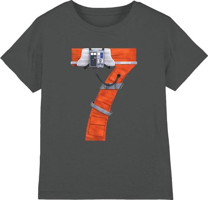 Actual product image Star Wars Childrens/Kids 7 X-Wing Fighter T-Shirt (128)