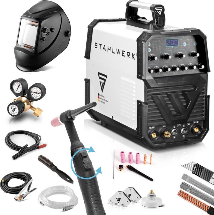 Stahlwerk Welding machine AC/DC TIG 200 Pulse ST IGBT fully equipped