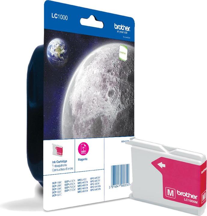 Actual product image Brother LC-1000MBP ink cartridge magenta 400 pages 6.5ml magenta DCP 130 C MFC 5460 (M)