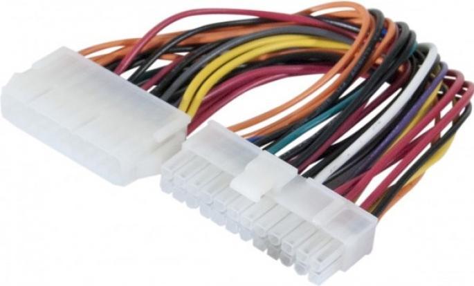 Image du produit Exertis Connect Câble d'alimentation, Câble adaptateur ATX, Câble adaptateur ATX 20 broches vers 24 broches 0,2 m
