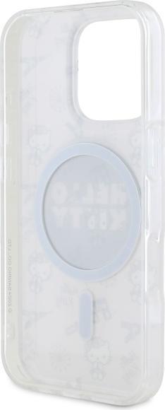 Immagine prodotto Hello Kitty HKHMP16LHAOPP Custodia rigida per iPhone 16 Pro 6,3" różowy/rosa IML All Over Paris Magsafe (Apple iPhone 16 Pro)