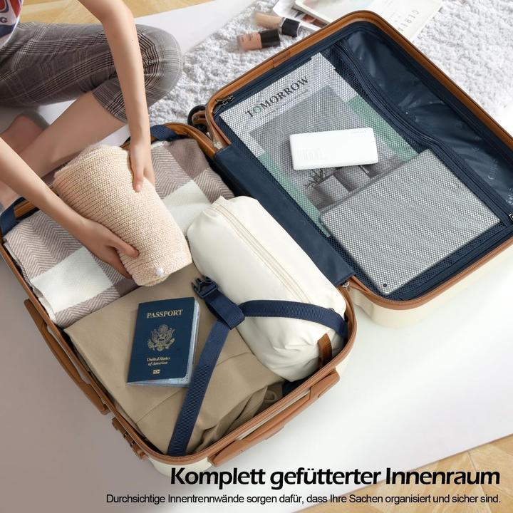 Image du produit Coolife 3-teiliges Handgepäck-Set (38 l, Bagage à main (jusqu'à 50l))