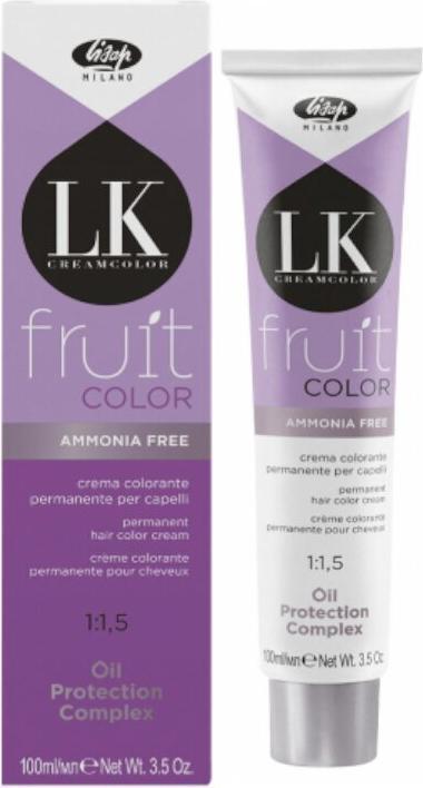 Actual product image Lisap LK fruit Colour 5/0 light brown 100 ml (50 Light Chestnut)