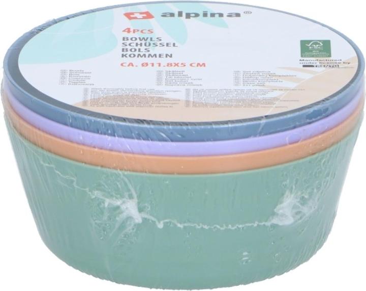 Produktbild alpina Schüssel (11.50 cm, 4 l, 4 x)