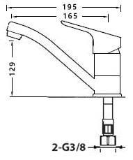 Image du produit GCS BASIN TAP L-18610