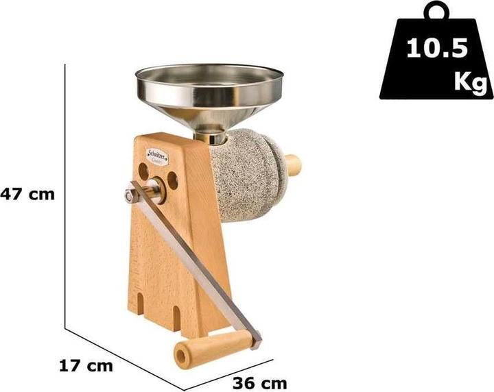 Actual product image Schnitzer Country manual grain mill
