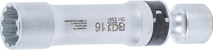 Produktbild BGS Zündkerzen-Gelenkeinsatz Zwölfkant mit Haltefeder Antrieb Innenvierkant 10 mm (3/8") SW 16 mm