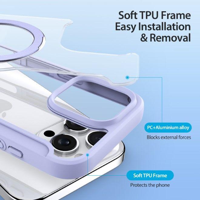 Produktbild Dux Ducis Skin X Pro 360° Ring Stand Series Lederhülle (Apple iPhone 16 Pro)